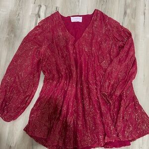 Sundress Brand Elegant Pink/Gold Dress